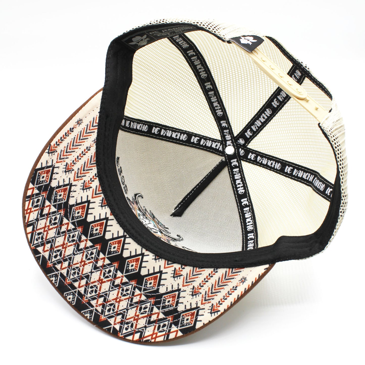 De Rancho Cráneo Hat (Brown/Cream) DR066