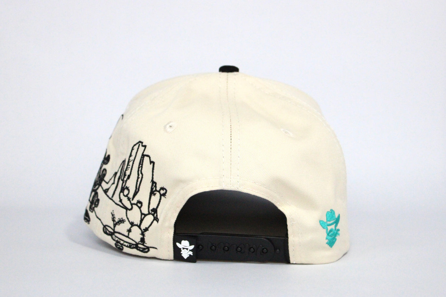 De Rancho Dessert Skull a-frame hat (Cream/Black)