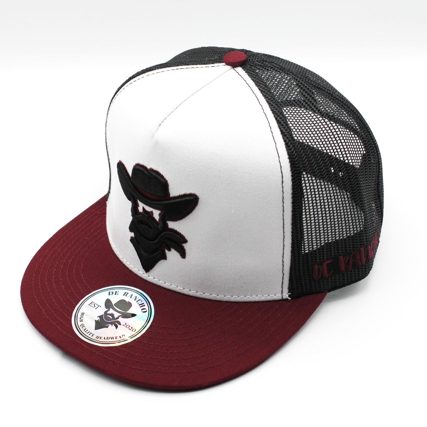 De Rancho White/Burgundy