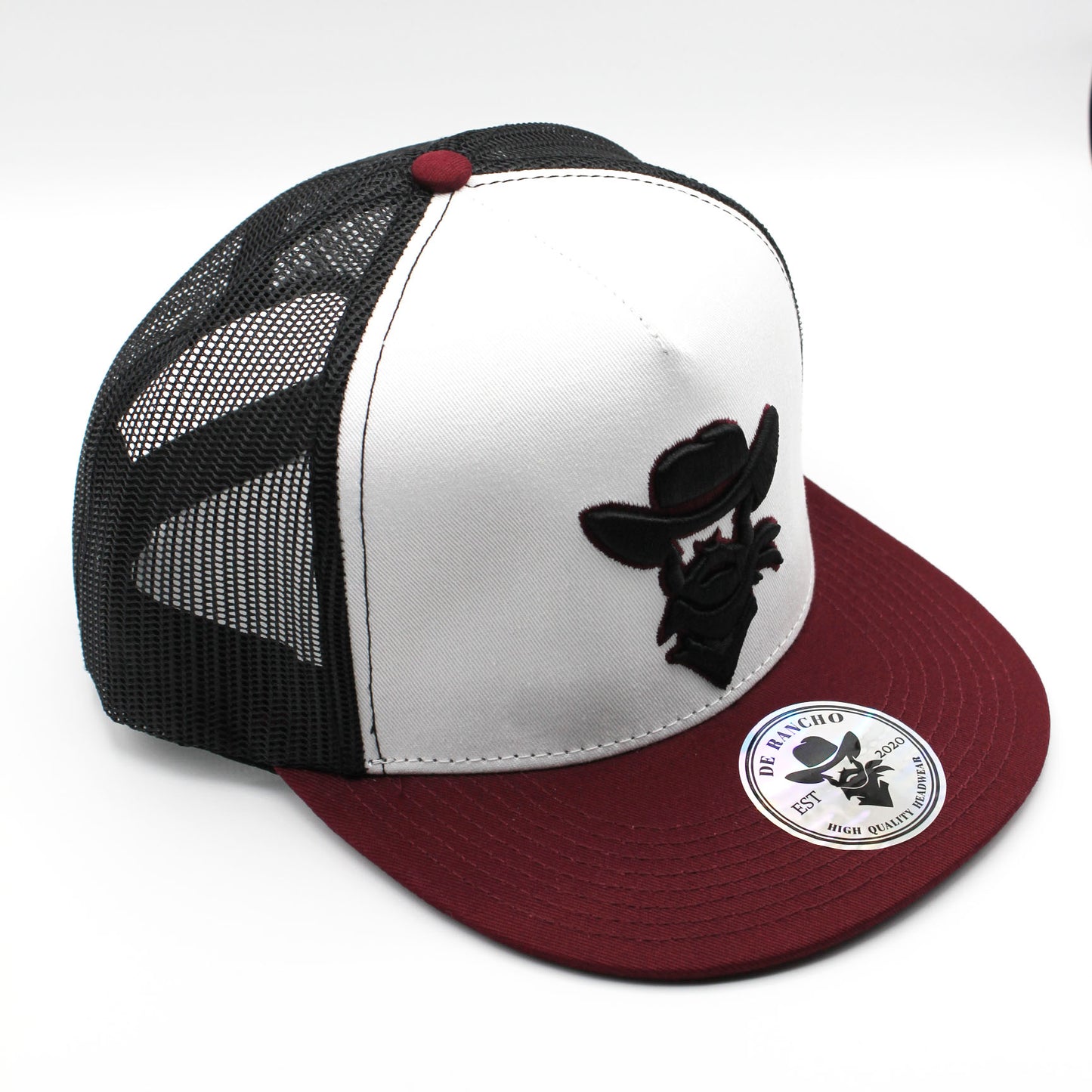 De Rancho White/Burgundy