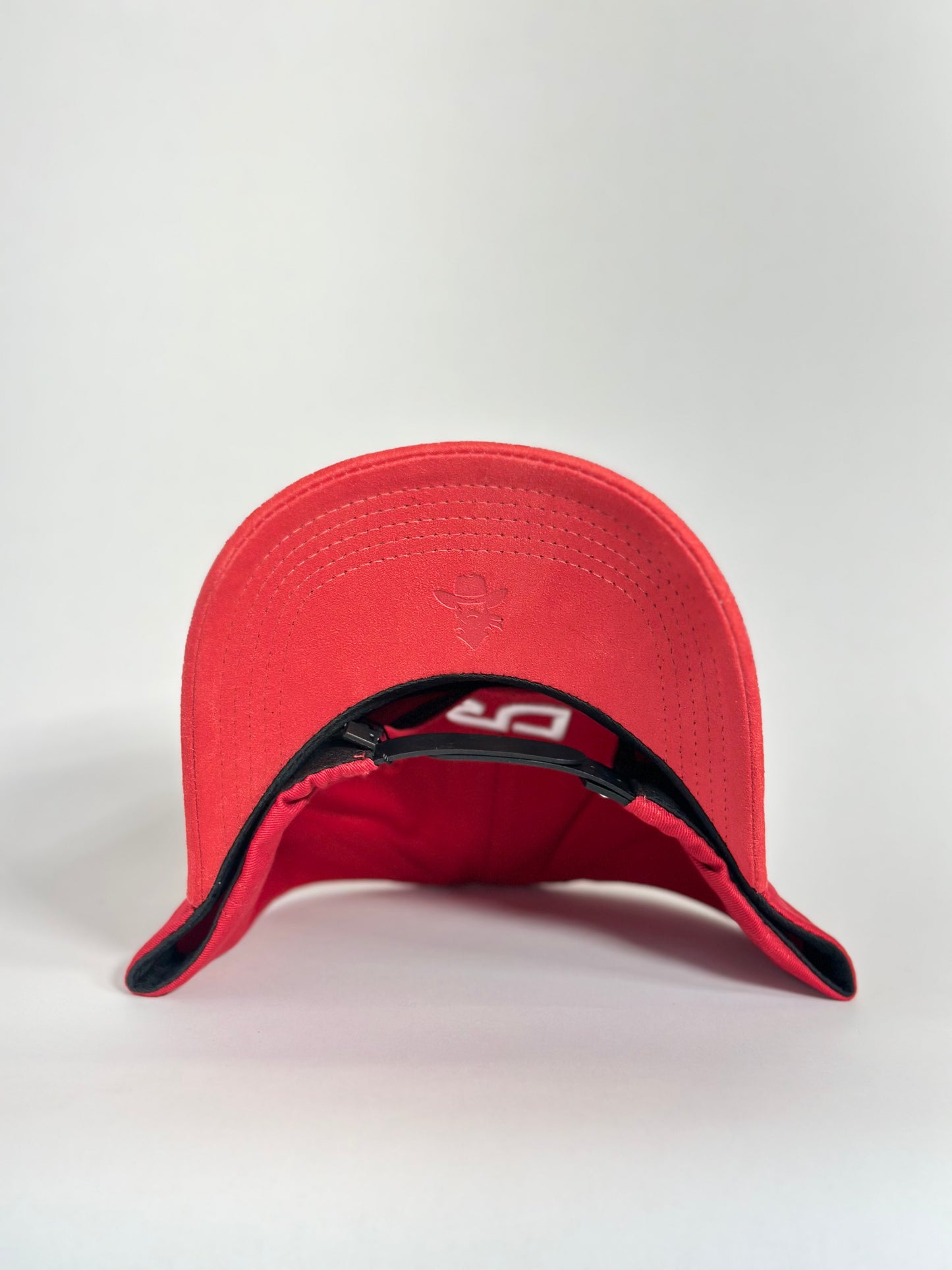 De Rancho Suede Ball Cap (Red) DR236