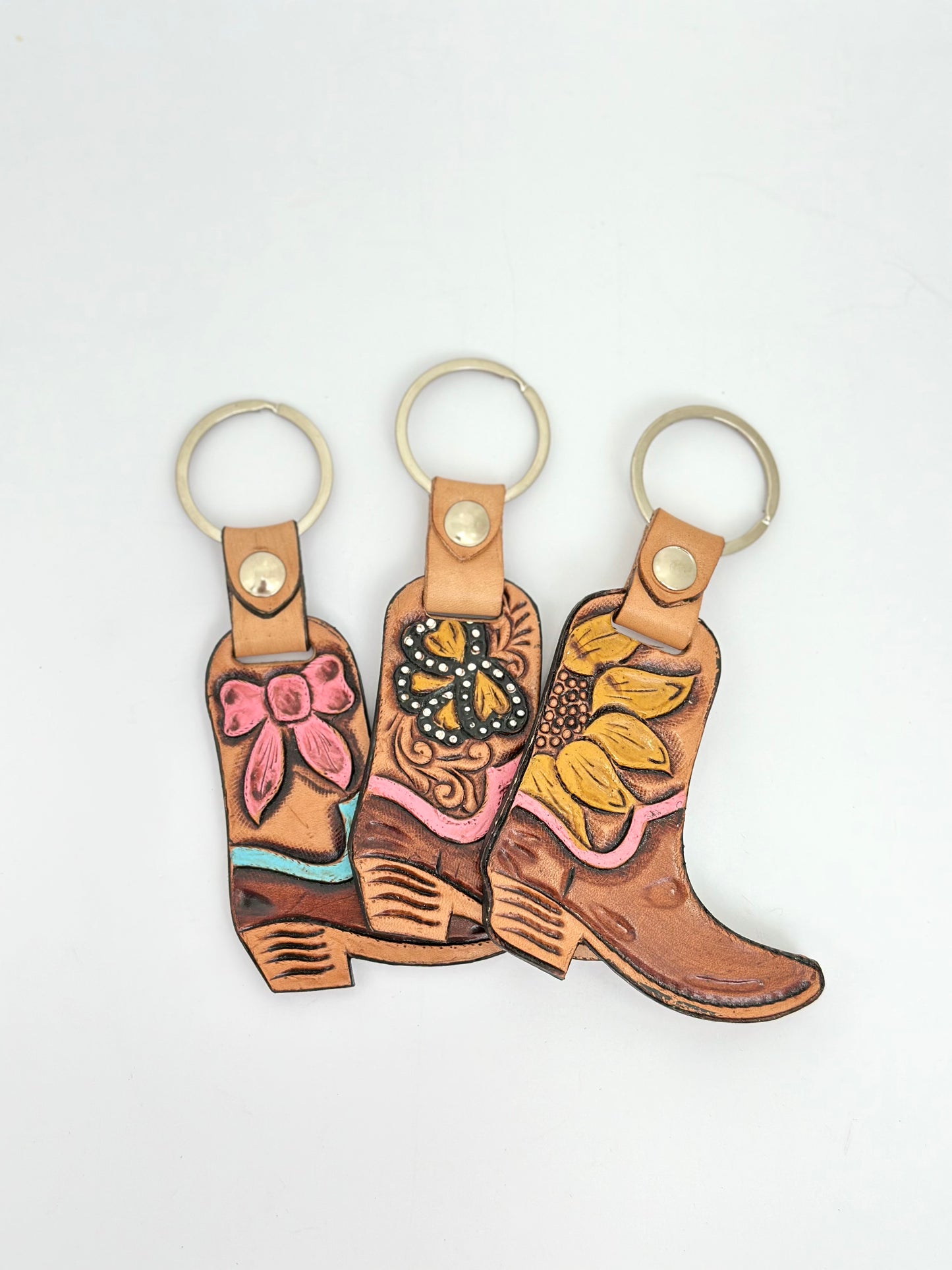 De Rancho Heart/Boot Keychains