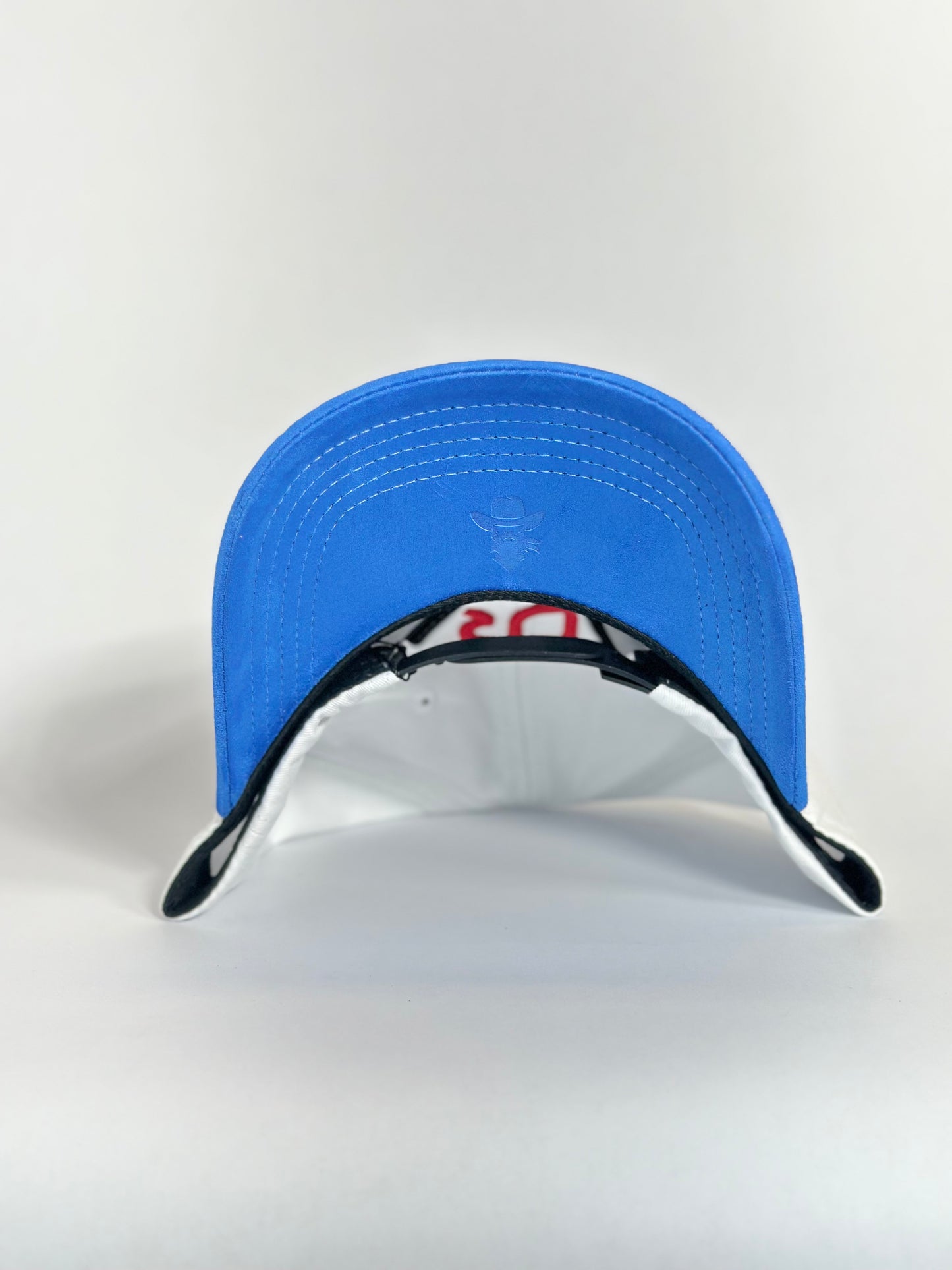 De Rancho Suede Ball Cap (White/Blue) DR240