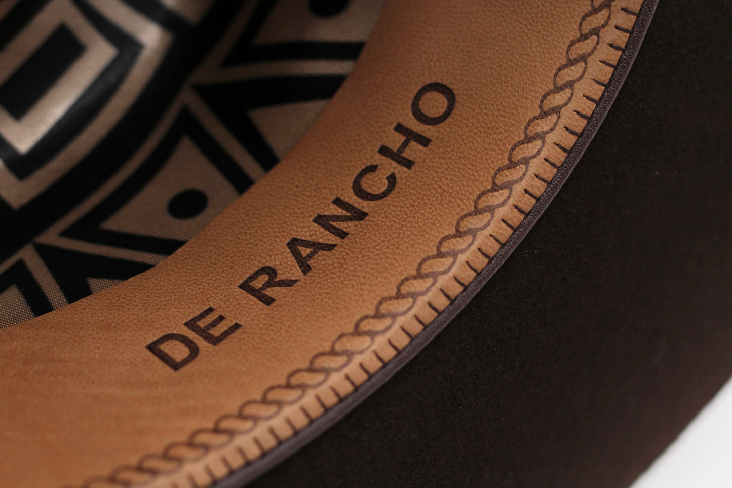 De Rancho Brown Tejana with Silver/Gold Buckle