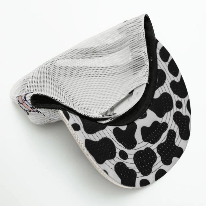 De Rancho Cow Print (White) DR077