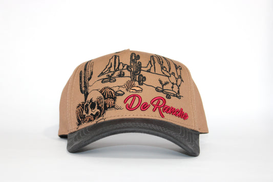 De Rancho Sierra Sunset a-frame hat (Brown/Black)