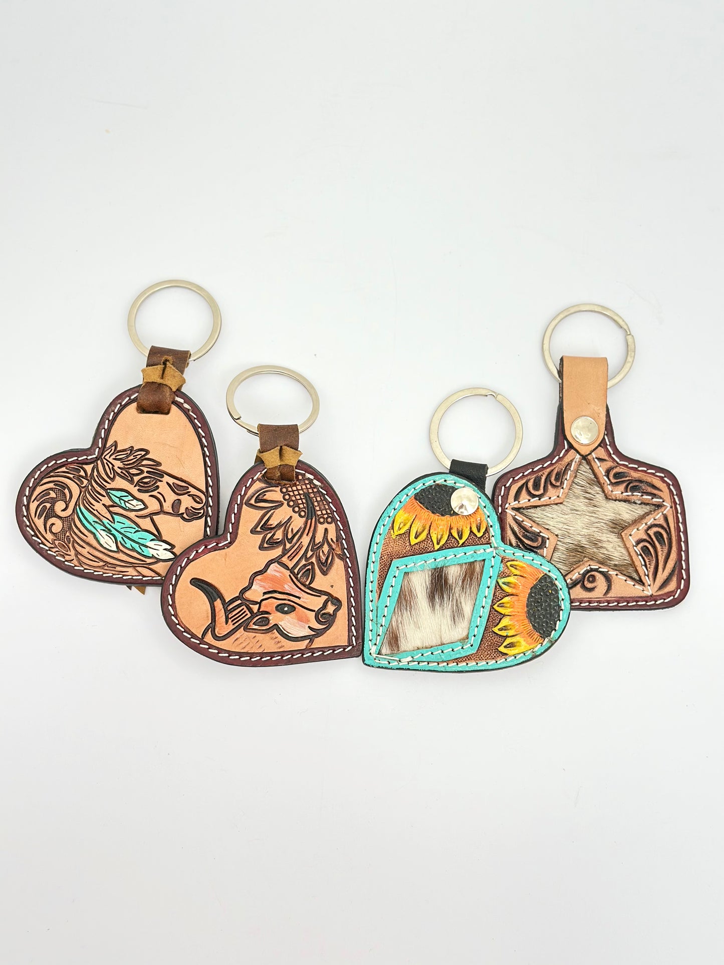 De Rancho Heart/Boot Keychains