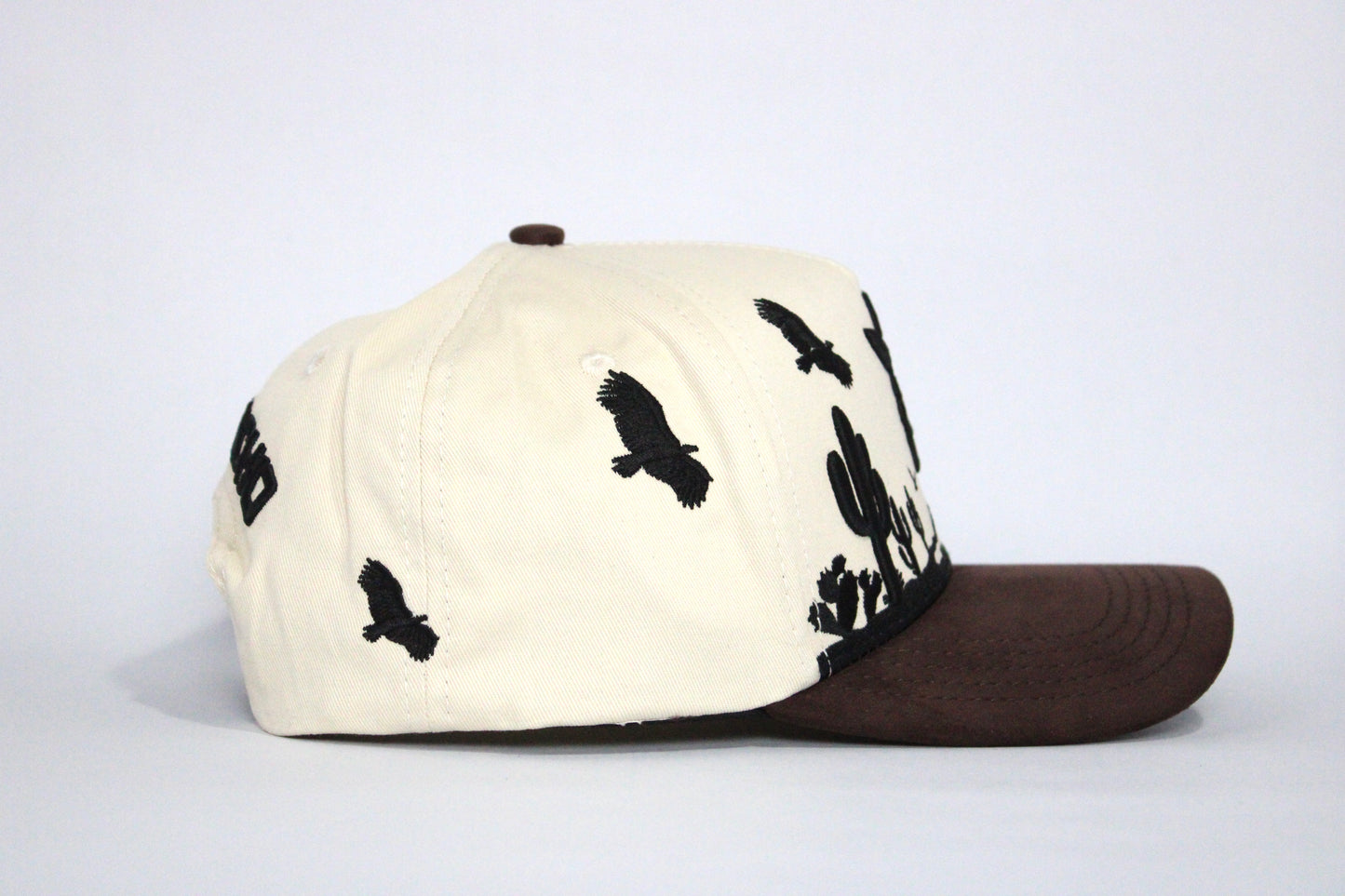 De Rancho Zopilote a-frame hat (Cream/Brown)