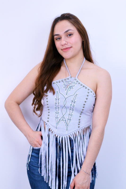 De Rancho Savannah Fringe Top