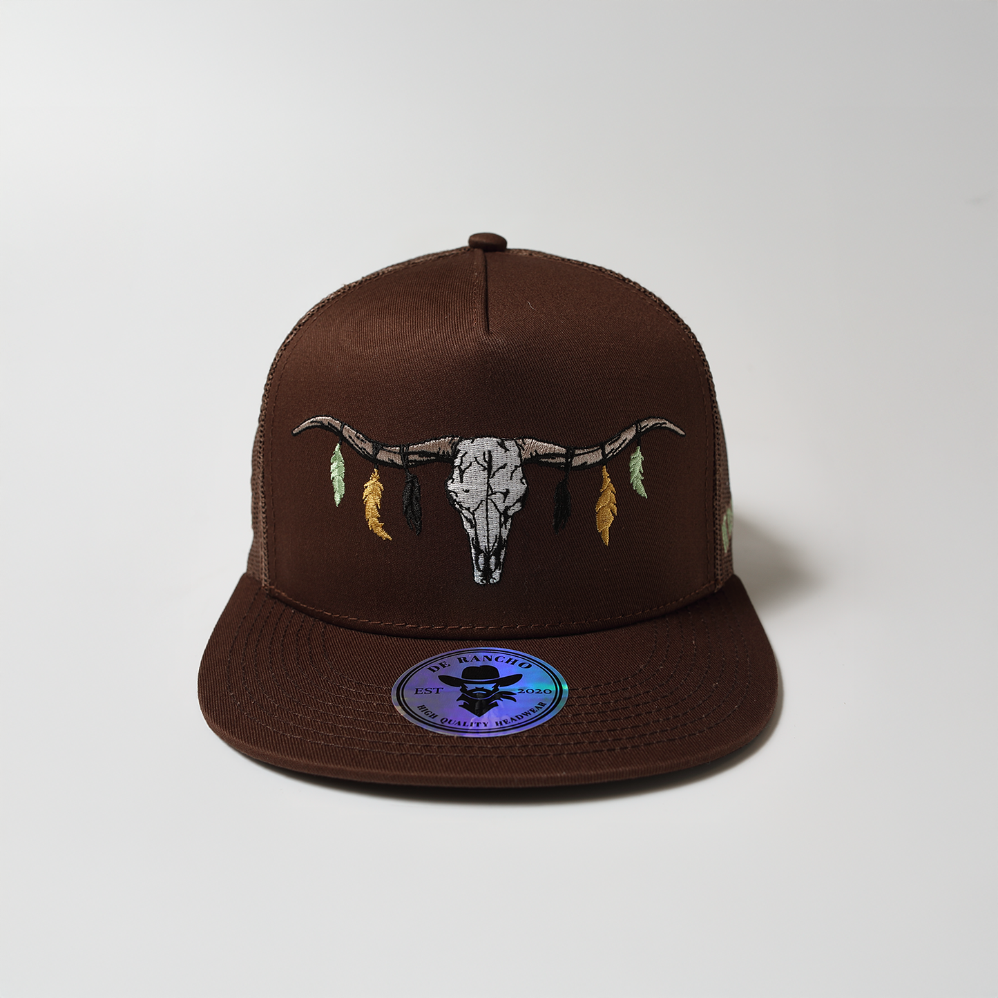 De RanchoLonghorn Skull Hat (Brown) DR088