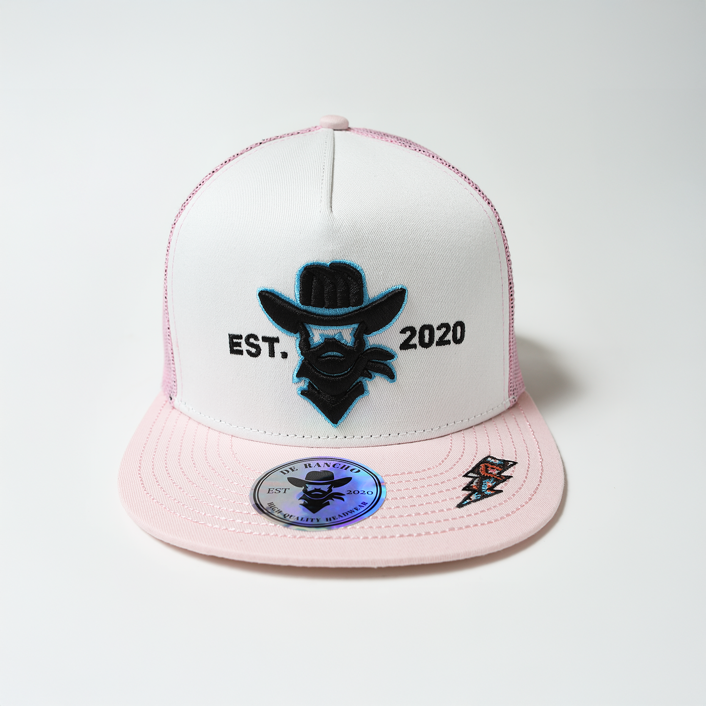 De Rancho Longhorn (White/Pink) DR138