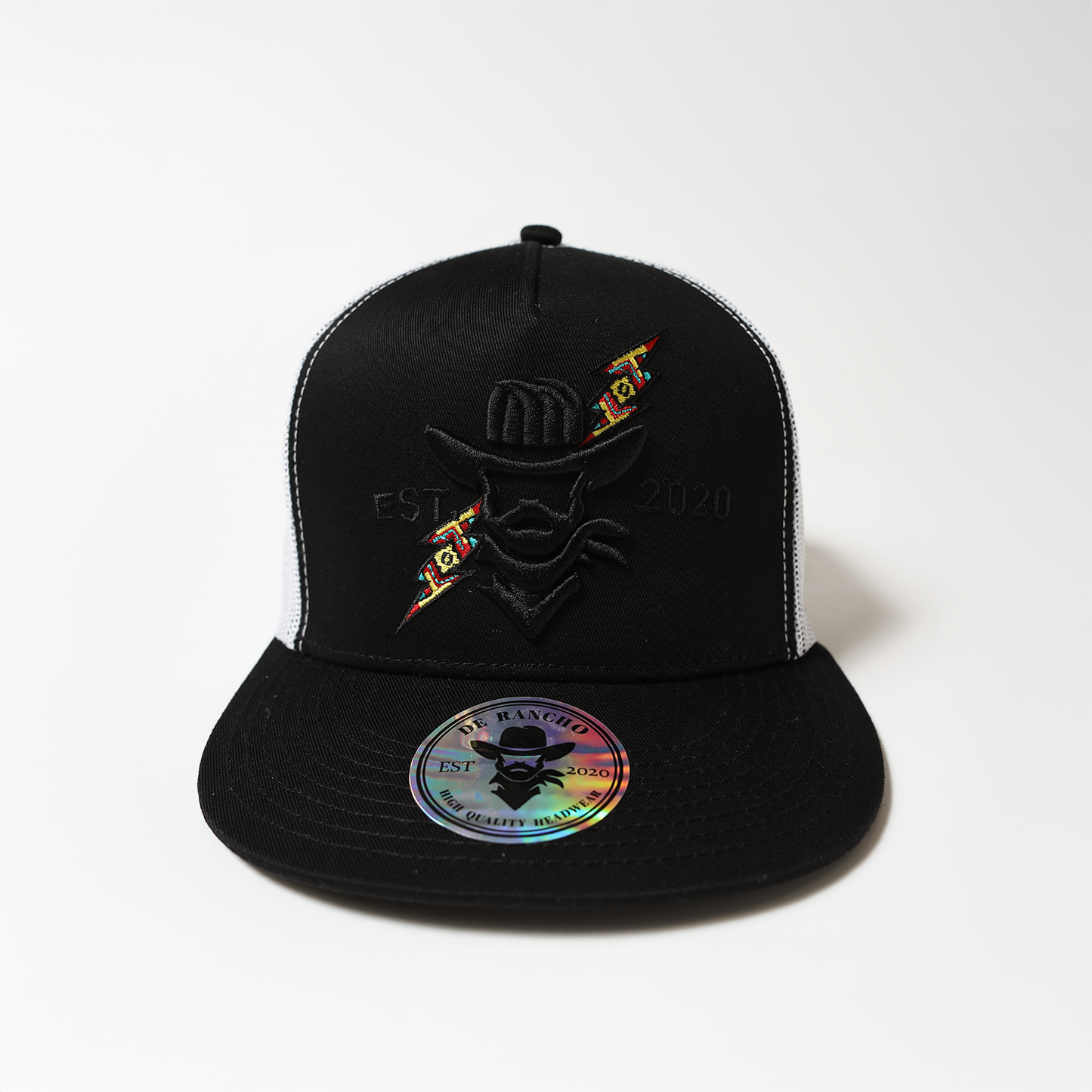 De Rancho Thunder Hat (Black/White) DR141
