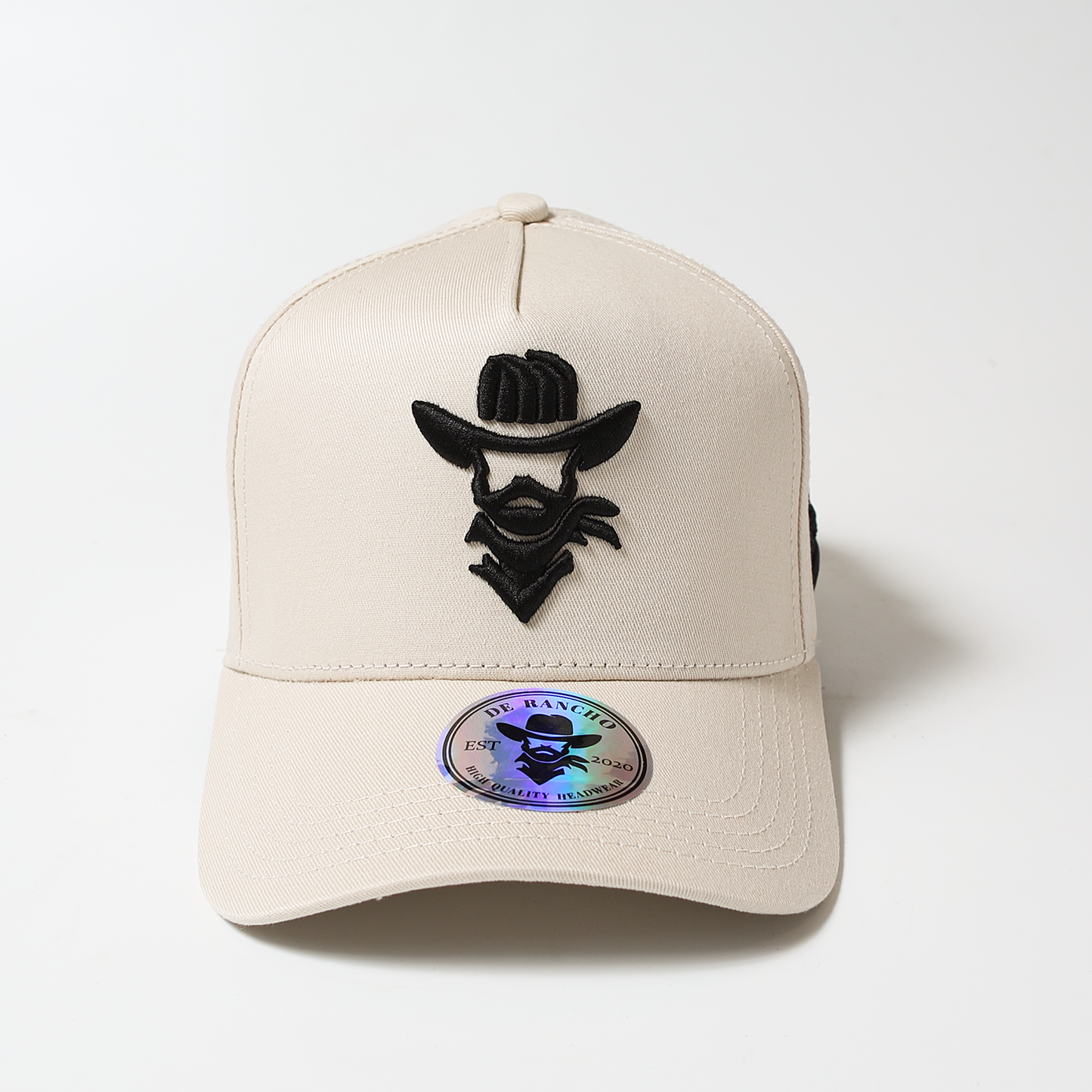 De Rancho a-frame hat (Cream/Black)