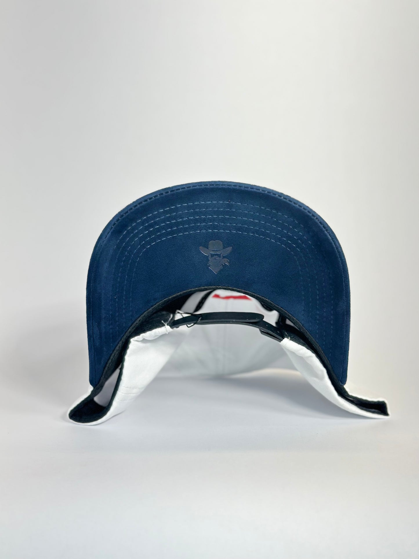 De Rancho Suede Ball Cap (Navy Blue/White) DR238