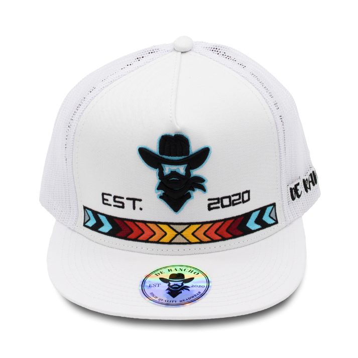 De Rancho Cowboy Tribal Line (White) DR018