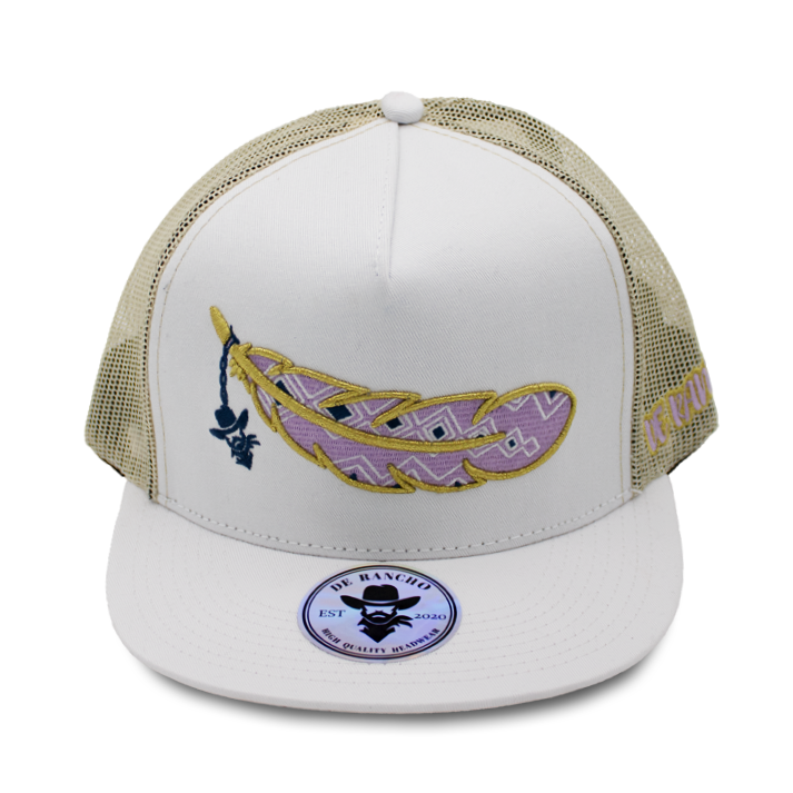 De Rancho Gold Feather (White) DR011