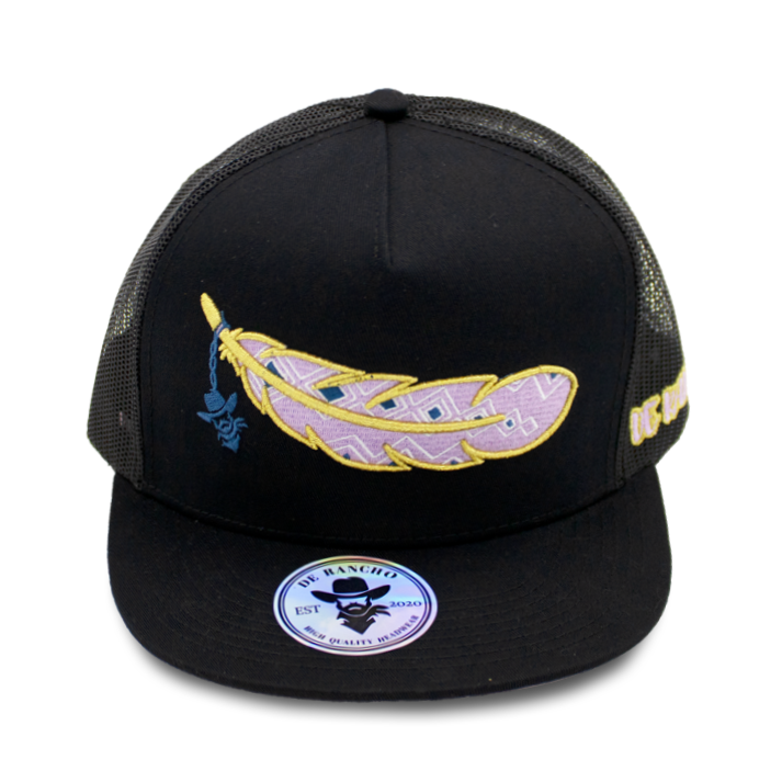 De Rancho Gold Feather (Black) DR013