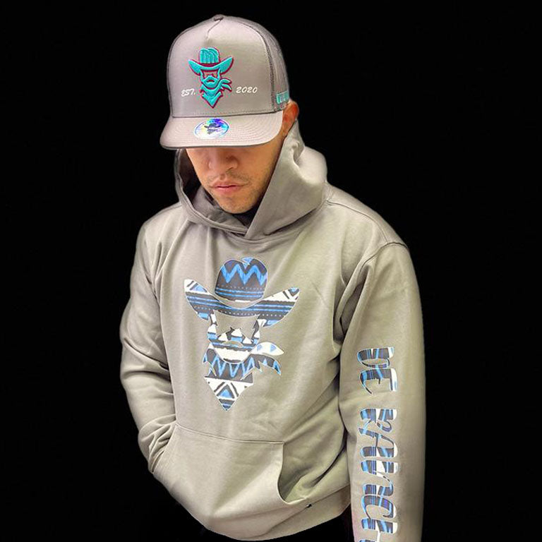 Blue Aztec De Rancho Hoodie