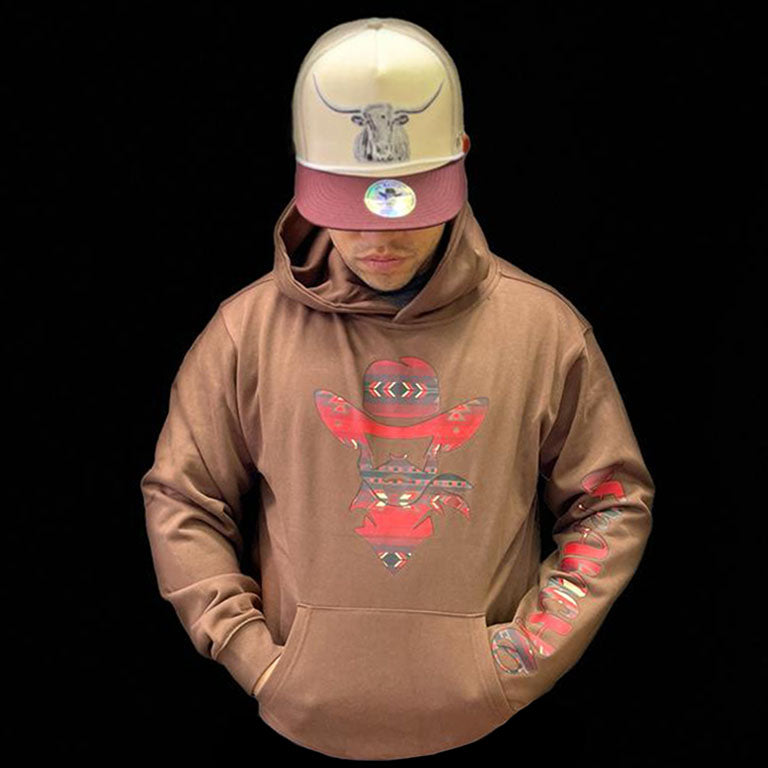 Red Aztec De Rancho Hoodie