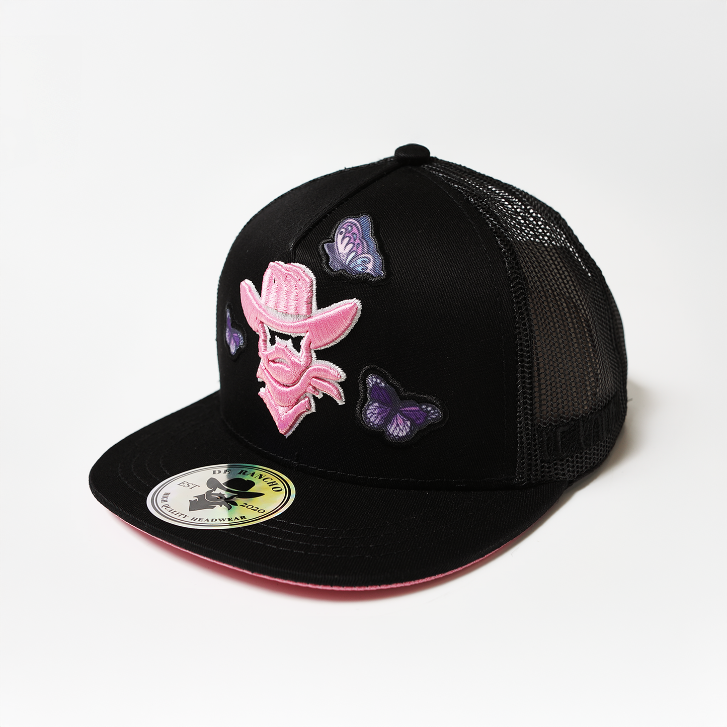 De Rancho Butterfly Hat Kids (Black) DR125
