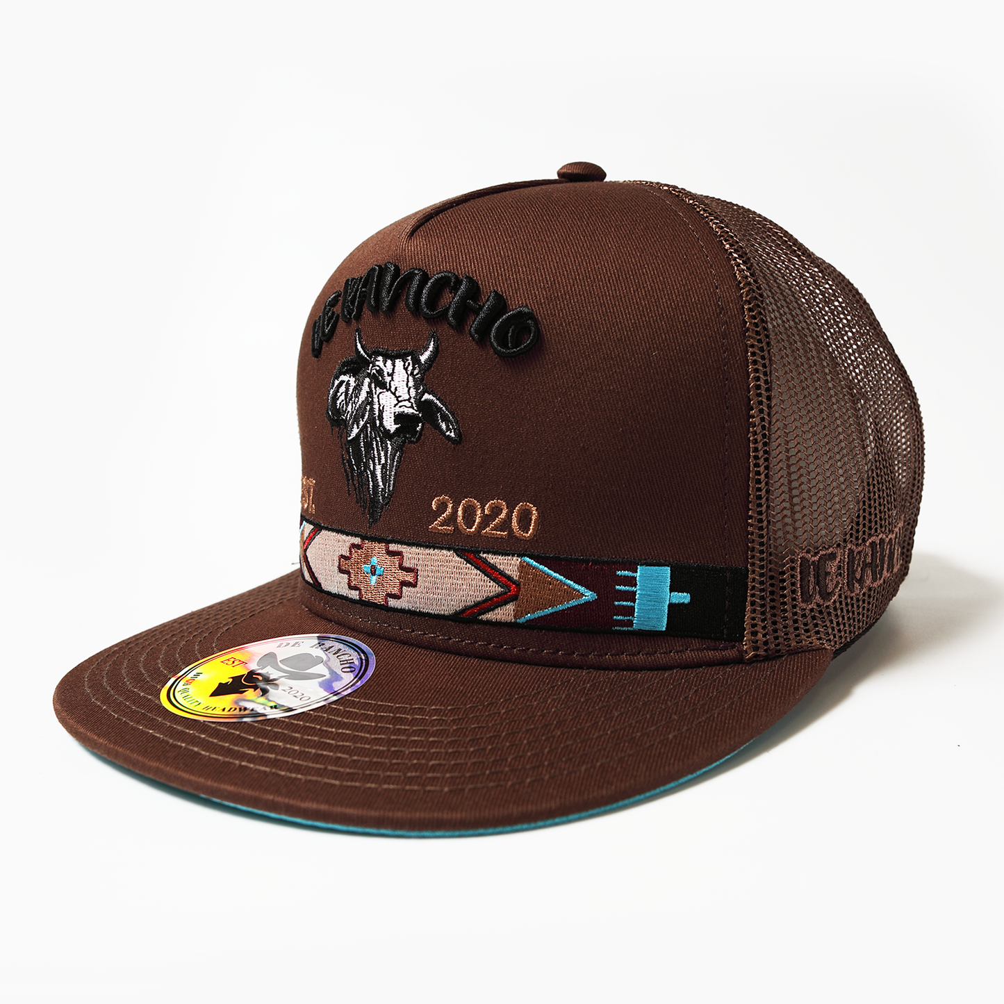 De Rancho Tribal Bull Chocolate hat DR075