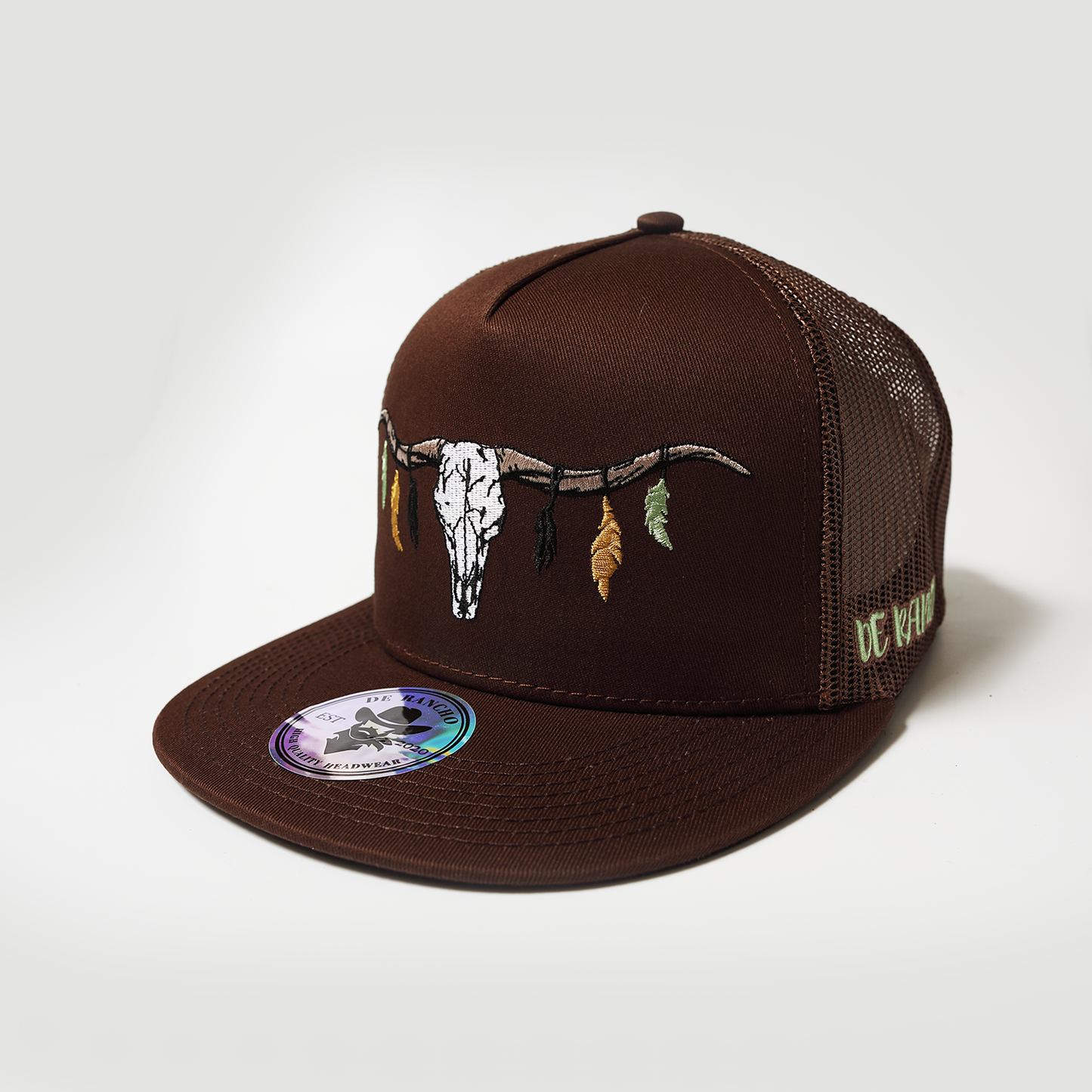 De RanchoLonghorn Skull Hat (Brown) DR088