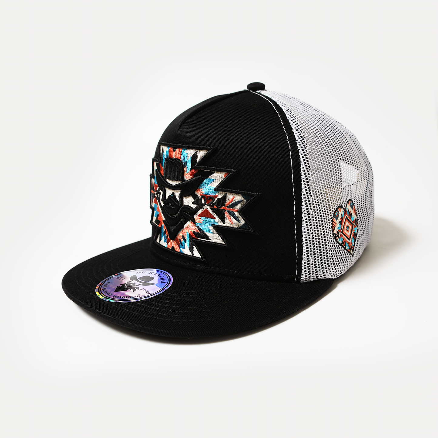 De Rancho Amarillo Heart (Black/White) DR099