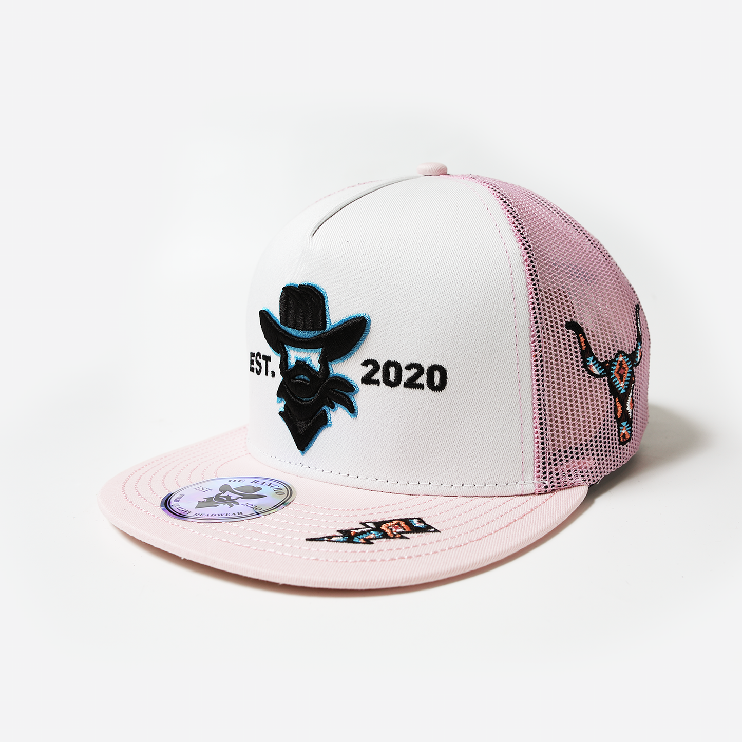 De Rancho Longhorn (White/Pink) DR138