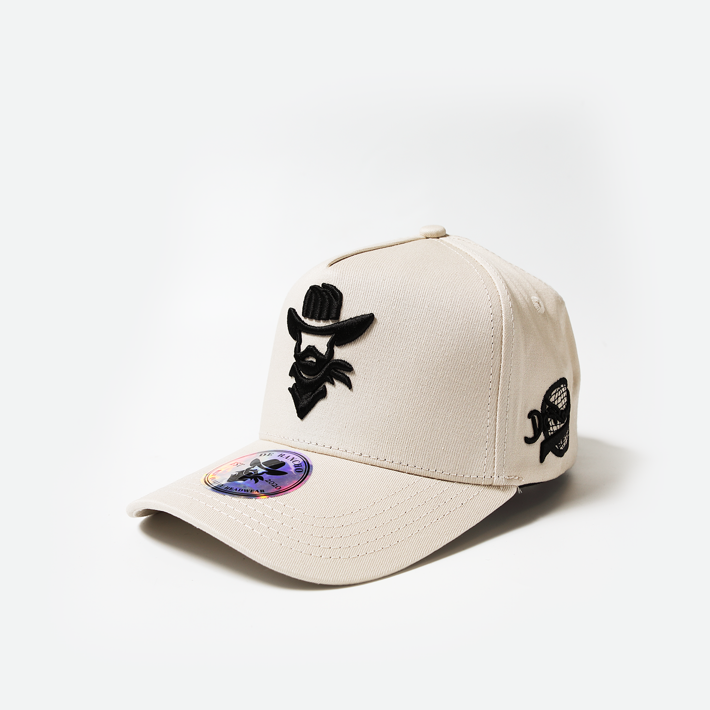 De Rancho a-frame hat (Cream/Black)