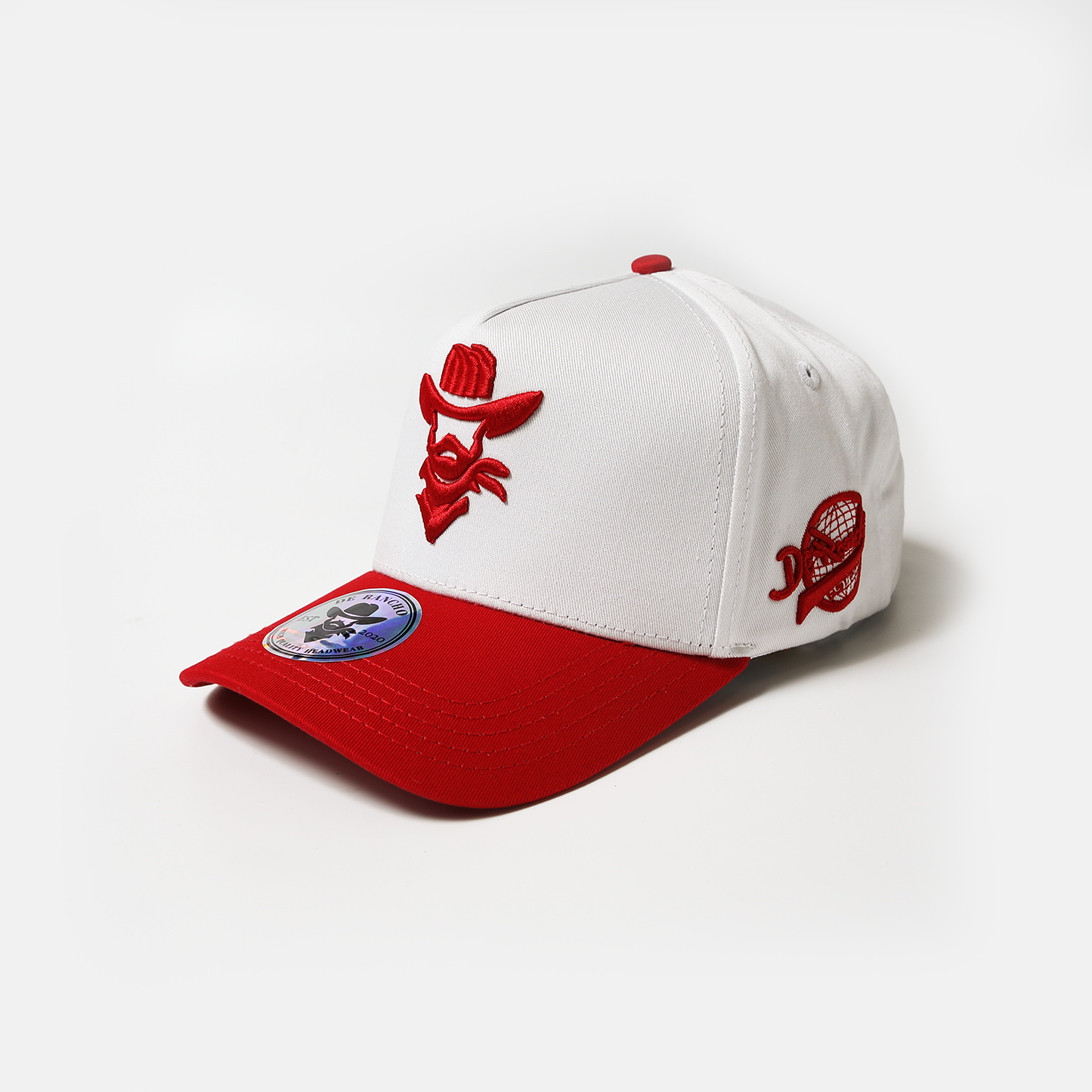 De Rancho a-frame hat (White/Red)