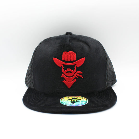 De Rancho Velvet (black/red)