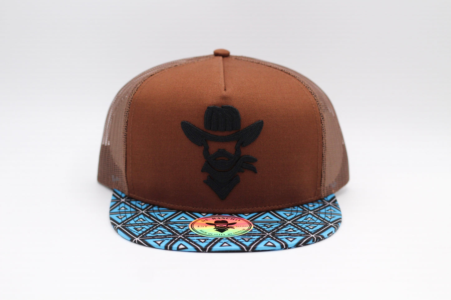 De Rancho Fine Aztec Print Hat (Brown/Blue)