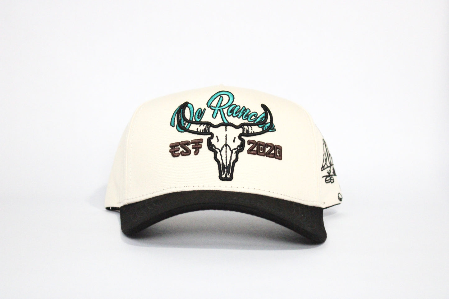 De Rancho Dessert Skull a-frame hat (Cream/Black)