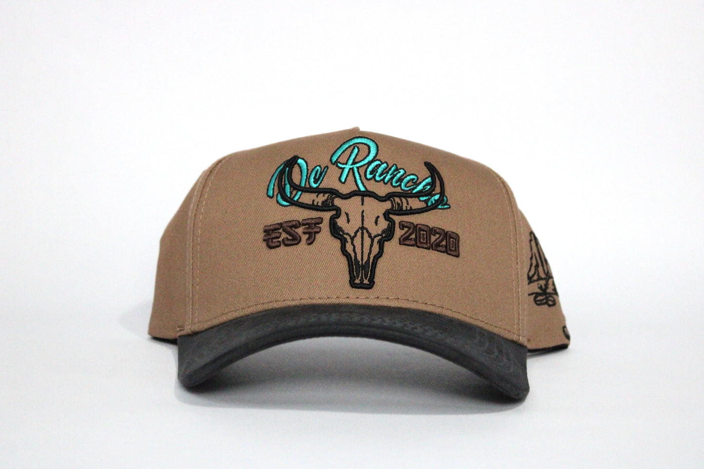 De Rancho Dessert Skull a-frame hat (Brown)