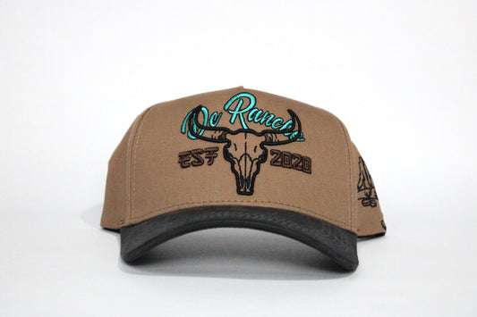De Rancho Dessert Skull a-frame hat (Brown)