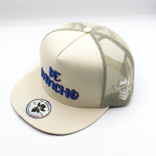 De Rancho under brim tribal (Cream/Royal)