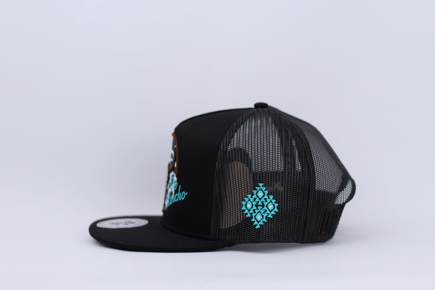 De Rancho Western Print Hat (Black) DR245