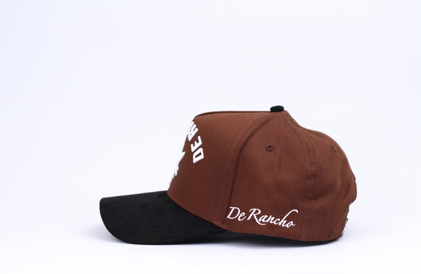 De Rancho a-frame hat Backwards logo (Brown) DR265
