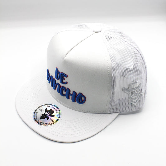 De Rancho under brim tribal (white/Royal)