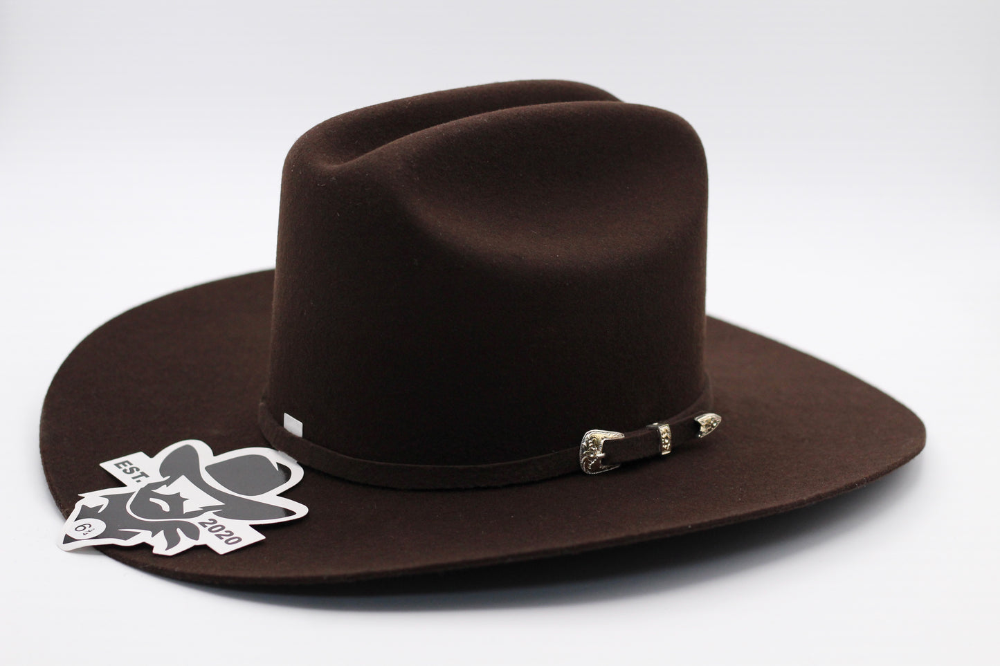 De Rancho Brown Tejana with Silver/Gold Buckle