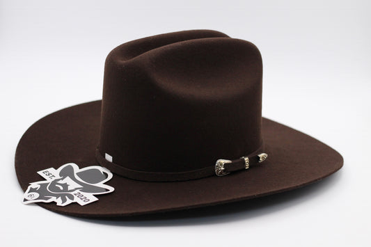 De Rancho Brown Tejana with Silver/Gold Buckle