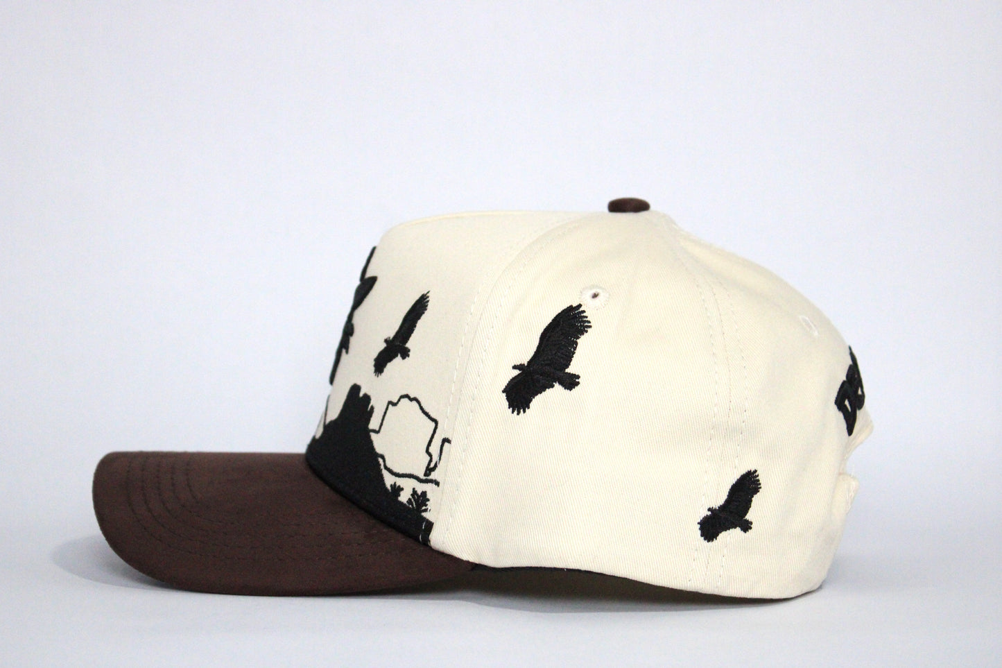 De Rancho Zopilote a-frame hat (Cream/Brown)