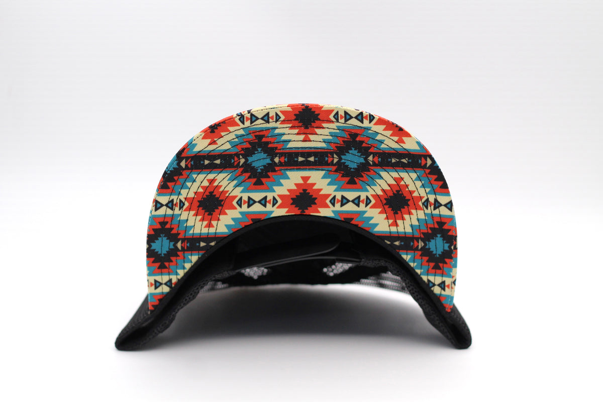 Aztec Hat Merch De Rancho Fine Aztec Print Hat (Black) – deranchobrand