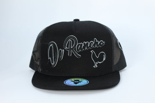 De Rancho Texas Rooster Hat (Black)