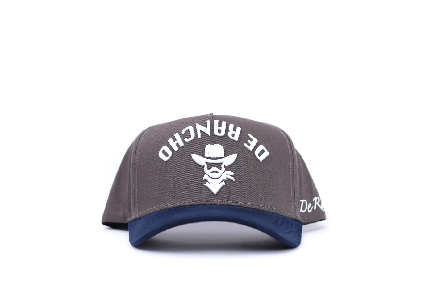De Rancho a-frame hat (Gray/Navy Blue) DR263