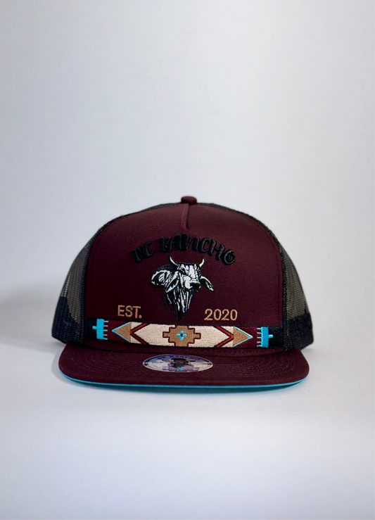 De Rancho Tribal Bull (Burgundy) DR205