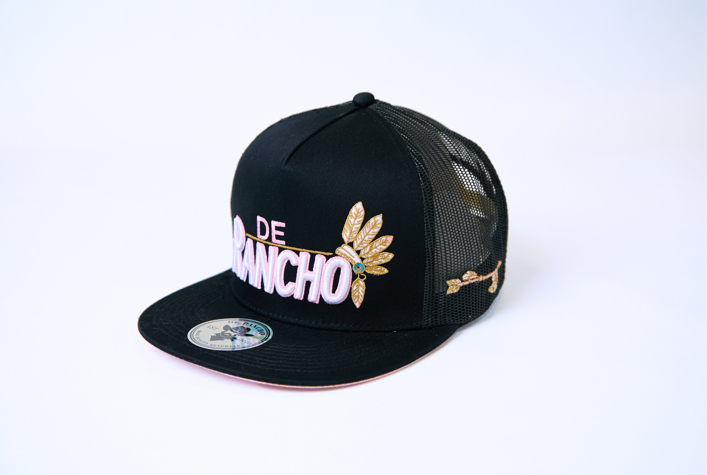 De Rancho Apache Feather Hat (Black) DR063