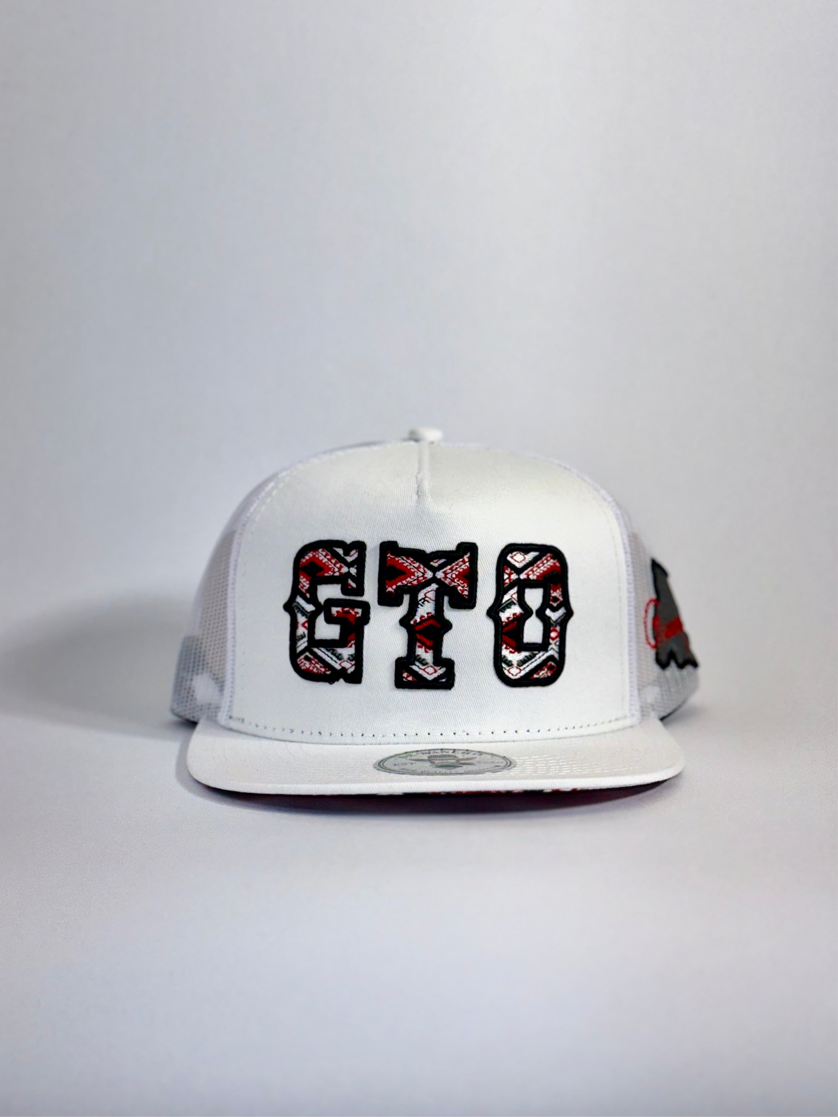Gto Rapper Hat De Rancho Guanajuato Hat (White) DR197 – deranchobrand
