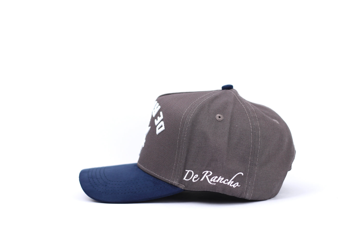 De Rancho a-frame hat (Gray/Navy Blue) DR263