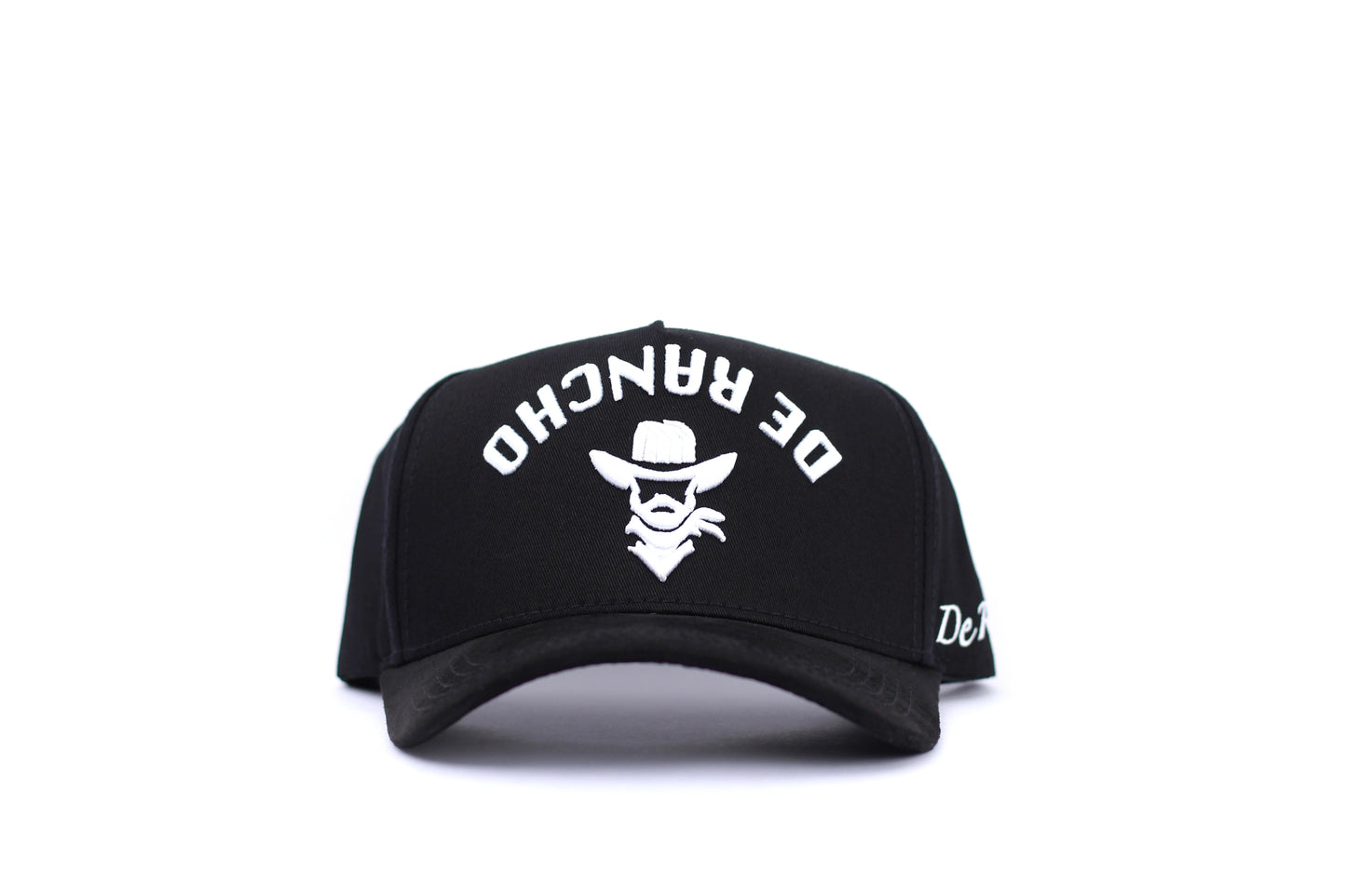 De Rancho a-frame hat Backwards white logo (Black)